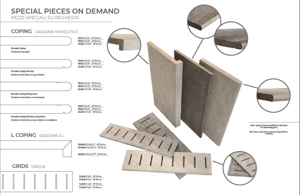 Terrassenplatte Ultra Aspen Grigio 40,5x81x2cm • Gartenwelt Oppl