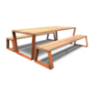 Picknick-Set aus Cortenstahl